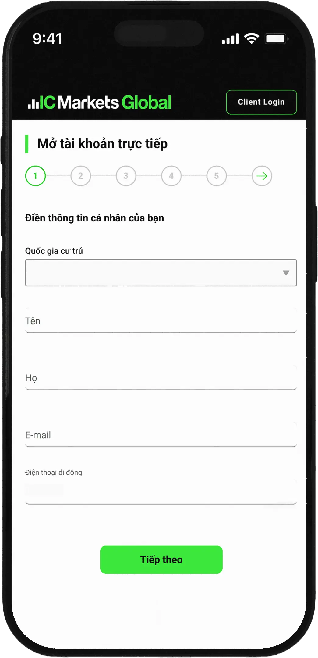 Truy cập giao dịch không rủi ro